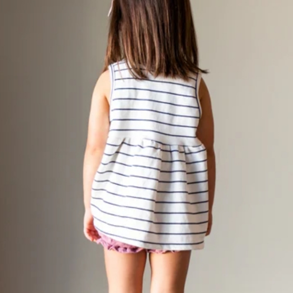 H&M Toddler's peplum striped sleeveless sundress 12-18m - Picture 2 of 4